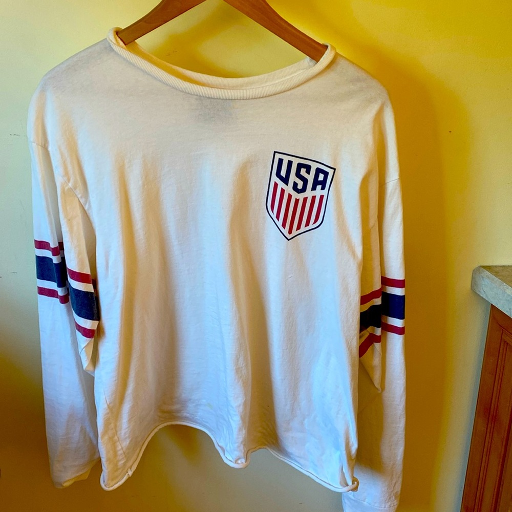 USA long sleeve soccer shirt